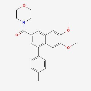 4-[6,7-dimethoxy-4-(4-methylphenyl)-2-naphthoyl]morpholine