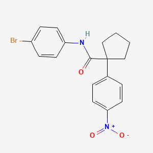 N-(4-bromophenyl)-1-(4-nitrophenyl)cyclopentanecarboxamide