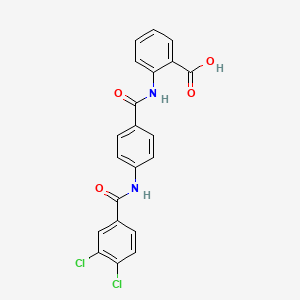 2-({4-[(3,4-dichlorobenzoyl)amino]benzoyl}amino)benzoic acid