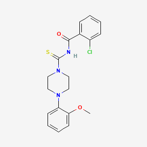 2-CHLORO-N~1~-{[4-(2-METHOXYPHENYL)PIPERAZINO]CARBOTHIOYL}BENZAMIDE