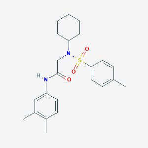 2-[cyclohexyl-(4-methylphenyl)sulfonylamino]-N-(3,4-dimethylphenyl)acetamide