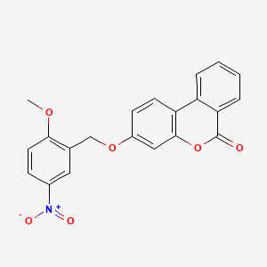 3-[(2-METHOXY-5-NITROPHENYL)METHOXY]-6H-BENZO[C]CHROMEN-6-ONE