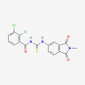 molecular formula C17H11Cl2N3O3S B3643529 2,3-dichloro-N-[(2-methyl-1,3-dioxo-2,3-dihydro-1H-isoindol-5-yl)carbamothioyl]benzamide 