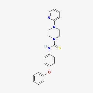 N-(4-PHENOXYPHENYL)-4-(2-PYRIDYL)TETRAHYDRO-1(2H)-PYRAZINECARBOTHIOAMIDE