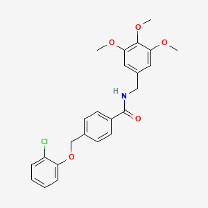 4-[(2-chlorophenoxy)methyl]-N-(3,4,5-trimethoxybenzyl)benzamide