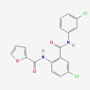 N-(4-chloro-2-{[(3-chlorophenyl)amino]carbonyl}phenyl)-2-furamide