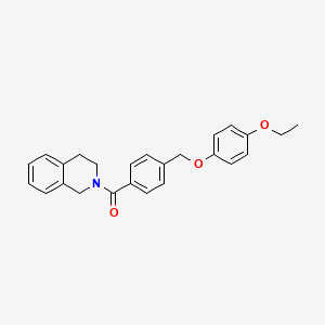 3,4-DIHYDRO-2(1H)-ISOQUINOLINYL{4-[(4-ETHOXYPHENOXY)METHYL]PHENYL}METHANONE