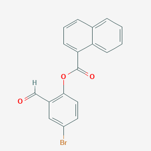 4-Bromo-2-formylphenyl naphthalene-1-carboxylate