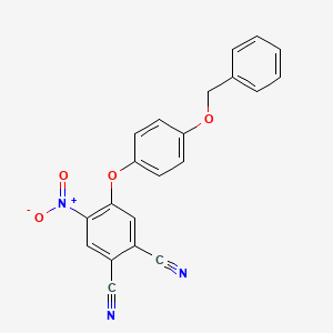 4-[4-(BENZYLOXY)PHENOXY]-2-CYANO-5-NITROPHENYL CYANIDE