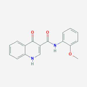 molecular formula C17H14N2O3 B3643725 1,4-dihydro-N-(2-methoxyphenyl)-4-oxo-3-Quinolinecarboxamide 