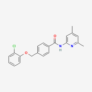 4-[(2-chlorophenoxy)methyl]-N-(4,6-dimethylpyridin-2-yl)benzamide