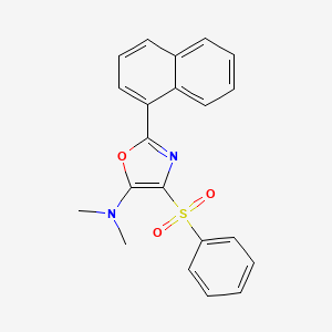 N,N-dimethyl-2-(1-naphthyl)-4-(phenylsulfonyl)-1,3-oxazol-5-amine