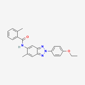 N-[2-(4-ethoxyphenyl)-6-methyl-2H-benzotriazol-5-yl]-2-methylbenzamide