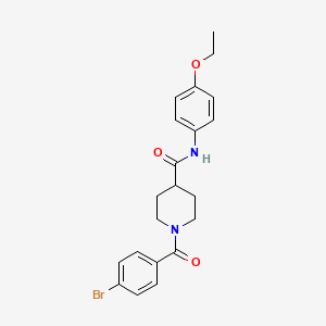 1-(4-bromobenzoyl)-N-(4-ethoxyphenyl)piperidine-4-carboxamide