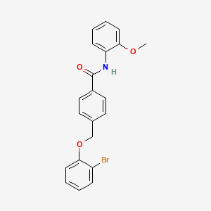 4-[(2-bromophenoxy)methyl]-N-(2-methoxyphenyl)benzamide