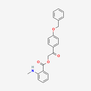 2-[4-(benzyloxy)phenyl]-2-oxoethyl 2-(methylamino)benzoate