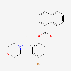 [4-Bromo-2-(morpholine-4-carbothioyl)phenyl] naphthalene-1-carboxylate