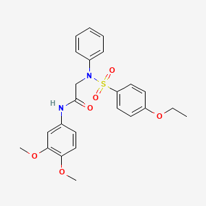 N-(3,4-DIMETHOXYPHENYL)-2-(N-PHENYL4-ETHOXYBENZENESULFONAMIDO)ACETAMIDE