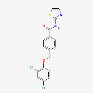 4-[(2,4-dichlorophenoxy)methyl]-N-1,3-thiazol-2-ylbenzamide