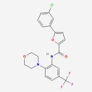 5-(3-chlorophenyl)-N-[2-(4-morpholinyl)-5-(trifluoromethyl)phenyl]-2-furamide