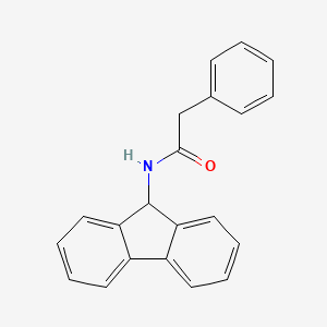 molecular formula C21H17NO B3644012 N-9H-fluoren-9-yl-2-phenylacetamide 