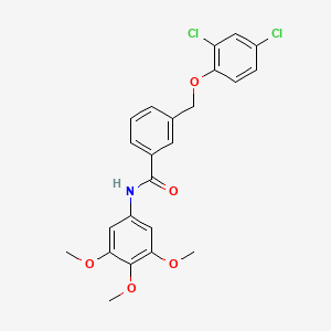 molecular formula C23H21Cl2NO5 B3644061 3-[(2,4-dichlorophenoxy)methyl]-N-(3,4,5-trimethoxyphenyl)benzamide 