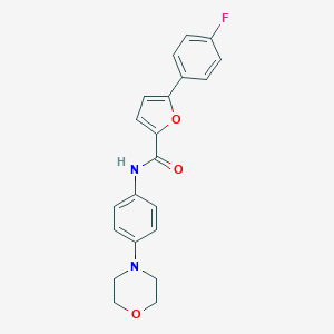 molecular formula C21H19FN2O3 B364412 5-(4-fluorophenyl)-N-[4-(morpholin-4-yl)phenyl]furan-2-carboxamide CAS No. 403709-76-2