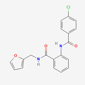 2-[(4-chlorobenzoyl)amino]-N-(2-furylmethyl)benzamide