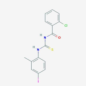 2-chloro-N-[(4-iodo-2-methylphenyl)carbamothioyl]benzamide