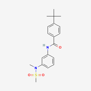 molecular formula C19H24N2O3S B3644181 4-tert-butyl-N-{3-[methyl(methylsulfonyl)amino]phenyl}benzamide 