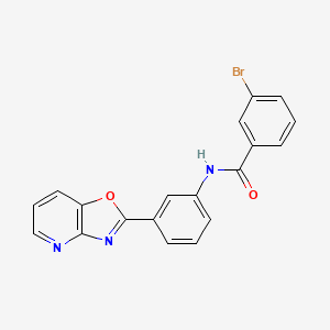 3-bromo-N-[3-([1,3]oxazolo[4,5-b]pyridin-2-yl)phenyl]benzamide