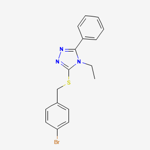 3-[(4-bromobenzyl)sulfanyl]-4-ethyl-5-phenyl-4H-1,2,4-triazole