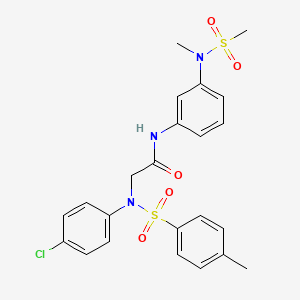 N~2~-(4-chlorophenyl)-N~1~-{3-[methyl(methylsulfonyl)amino]phenyl}-N~2~-[(4-methylphenyl)sulfonyl]glycinamide