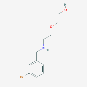 molecular formula C11H16BrNO2 B364425 2-{2-[(3-Bromobenzyl)amino]ethoxy}ethanol CAS No. 861410-66-4
