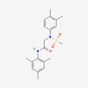 N~2~-(3,4-dimethylphenyl)-N~1~-mesityl-N~2~-(methylsulfonyl)glycinamide