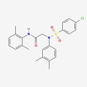 N~2~-[(4-chlorophenyl)sulfonyl]-N~1~-(2,6-dimethylphenyl)-N~2~-(3,4-dimethylphenyl)glycinamide