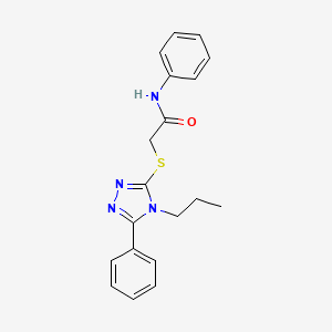 N-phenyl-2-[(5-phenyl-4-propyl-4H-1,2,4-triazol-3-yl)thio]acetamide