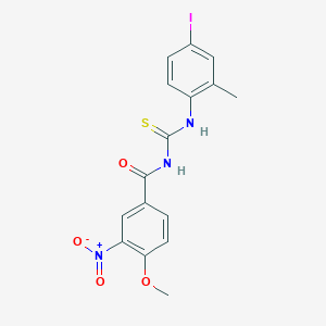 N-[(4-iodo-2-methylphenyl)carbamothioyl]-4-methoxy-3-nitrobenzamide