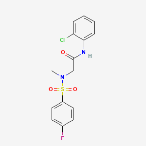 N-(2-chlorophenyl)-N~2~-[(4-fluorophenyl)sulfonyl]-N~2~-methylglycinamide