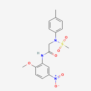 N~1~-(2-methoxy-5-nitrophenyl)-N~2~-(4-methylphenyl)-N~2~-(methylsulfonyl)glycinamide