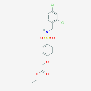 Ethyl 2-[4-[(2,4-dichlorophenyl)methylsulfamoyl]phenoxy]acetate