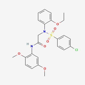 N~2~-[(4-chlorophenyl)sulfonyl]-N~1~-(2,5-dimethoxyphenyl)-N~2~-(2-ethoxyphenyl)glycinamide