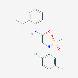 N~2~-(2,5-dichlorophenyl)-N~1~-(2-isopropylphenyl)-N~2~-(methylsulfonyl)glycinamide