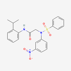 N~1~-(2-isopropylphenyl)-N~2~-(3-nitrophenyl)-N~2~-(phenylsulfonyl)glycinamide