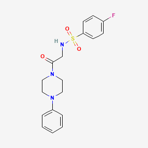 4-Fluoro-N-[2-oxo-2-(4-phenyl-piperazin-1-yl)-ethyl]-benzenesulfonamide