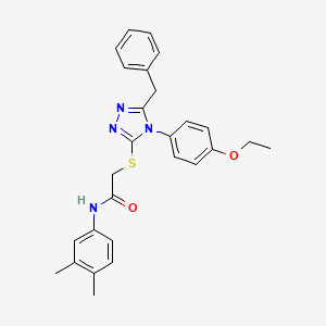 2-{[5-benzyl-4-(4-ethoxyphenyl)-4H-1,2,4-triazol-3-yl]thio}-N-(3,4-dimethylphenyl)acetamide