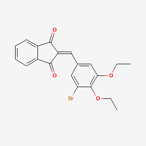 2-(3-bromo-4,5-diethoxybenzylidene)-1H-indene-1,3(2H)-dione