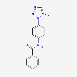 N-[4-(5-methyl-1H-1,2,3-triazol-1-yl)phenyl]benzamide