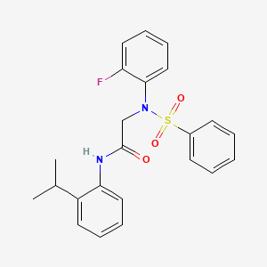 N~2~-(2-fluorophenyl)-N~1~-(2-isopropylphenyl)-N~2~-(phenylsulfonyl)glycinamide