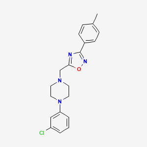 1-(3-chlorophenyl)-4-{[3-(4-methylphenyl)-1,2,4-oxadiazol-5-yl]methyl}piperazine